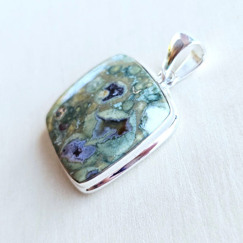 Rainforest Jasper (Rhyolite) Pendant | Grounded Energy