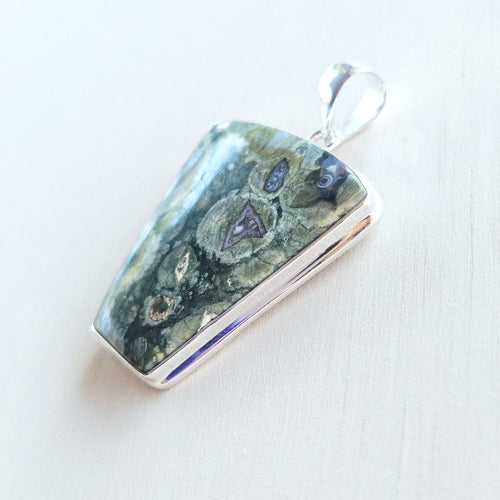 Rainforest Jasper (Rhyolite) Pendant | Harmonic Earth