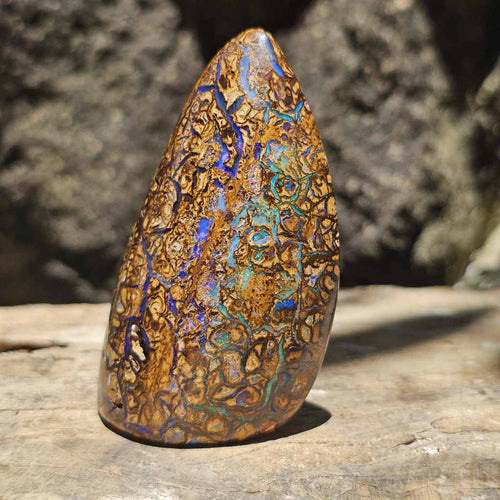 Rare Large Yowah Nut Opal | Freestanding Polished Specimen 490 Cts