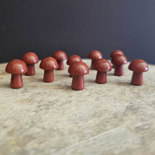 Red Jasper Mini Mushrooms