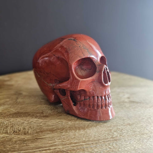 Red Jasper Skull | Mitchell-Hedges Inspired Guardian