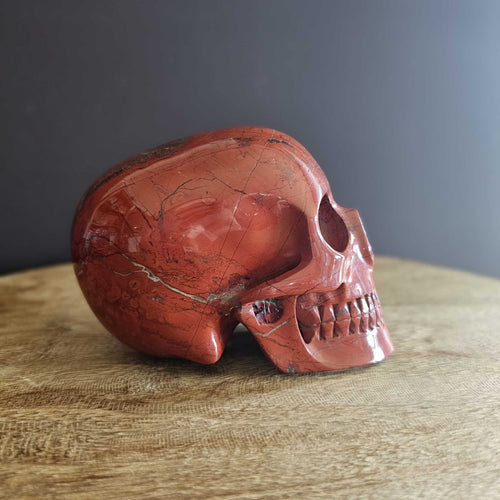 Red Jasper Skull | Mitchell-Hedges Inspired Guardian