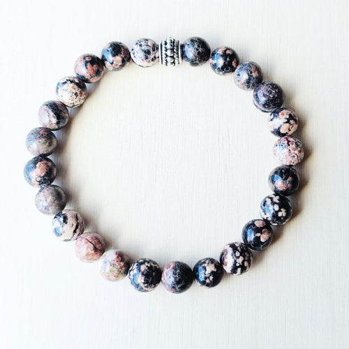 Red Snowflake Obsidian Bracelet | Inner Forge