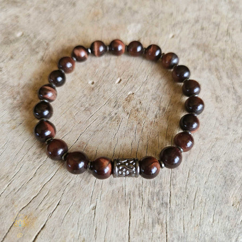 Red Tigers Eye Bracelet | 8mm Beads