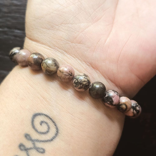 Rhodonite Crystal Bracelet | Hearts Harmony