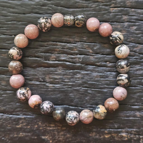 Rhodonite Crystal Bracelet | Hearts Harmony