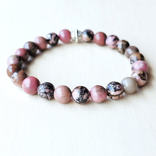 Rhodonite Crystal Bracelet | Hearts Harmony