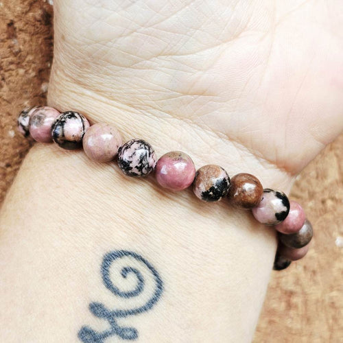 Rhodonite Crystal Bracelet | Hearts Harmony