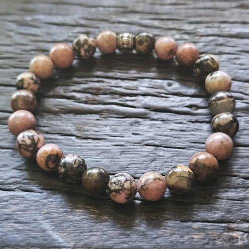 Rhodonite Crystal Bracelet | Hearts Harmony