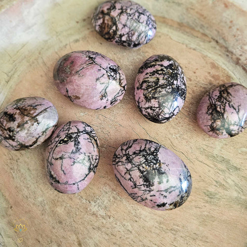 Rhodonite Palm Stones