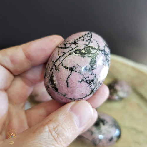 Rhodonite Palm Stones