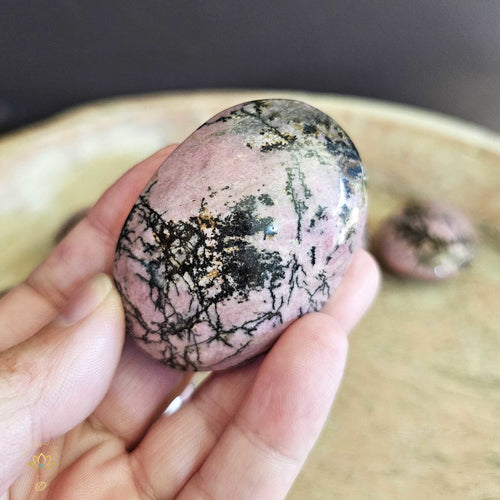 Rhodonite Palm Stones