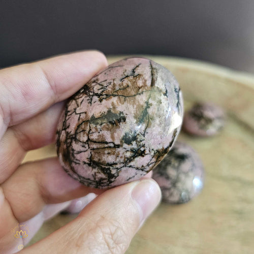 Rhodonite Palm Stones