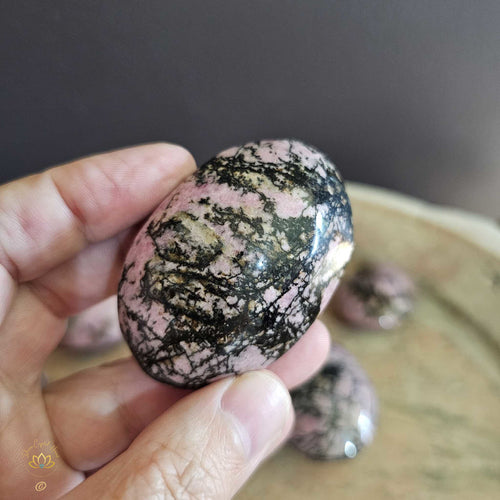 Rhodonite Palm Stones