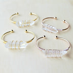 Rose Gold & Silver Adjustable Bracelet | Quartz Activation
