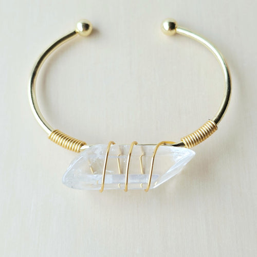 Rose Gold & Silver Adjustable Bracelet | Quartz Activation