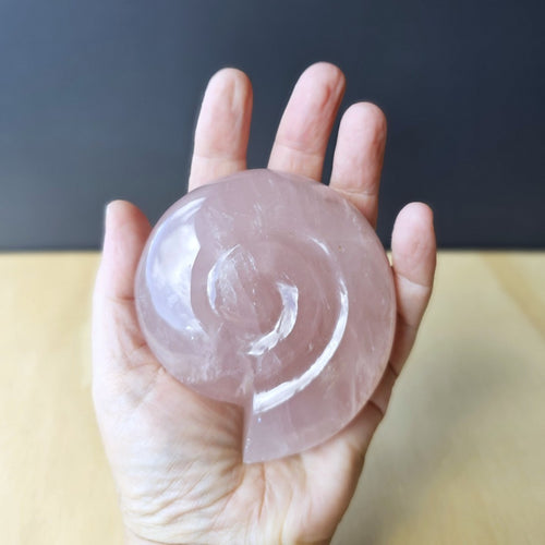 Rose Quartz Ammonite | 371gms