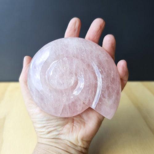 Rose Quartz Ammonite | 659gms