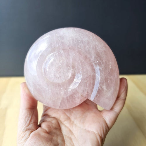 Rose Quartz Ammonite | 659gms