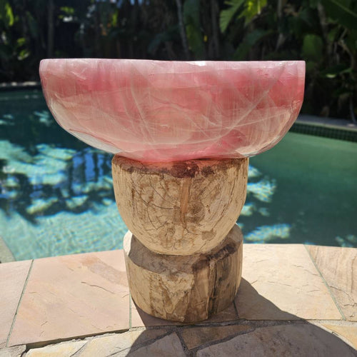 Rose Quartz Bowl | Collector's Piece 45kg