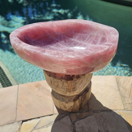 Rose Quartz Bowl | Collector's Piece 45kg
