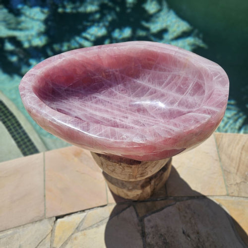Rose Quartz Bowl | Collector's Piece 45kg