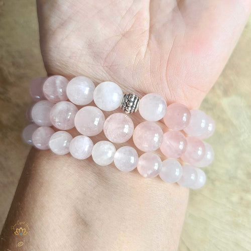 Rose Quartz Bracelet | 8mm & 10mm Beads