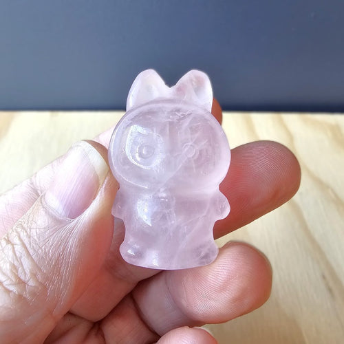 Rose Quartz Crystal Labubu | LoveBoo