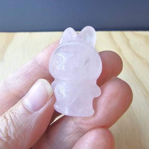 Rose Quartz Crystal Labubu | LoveBoo