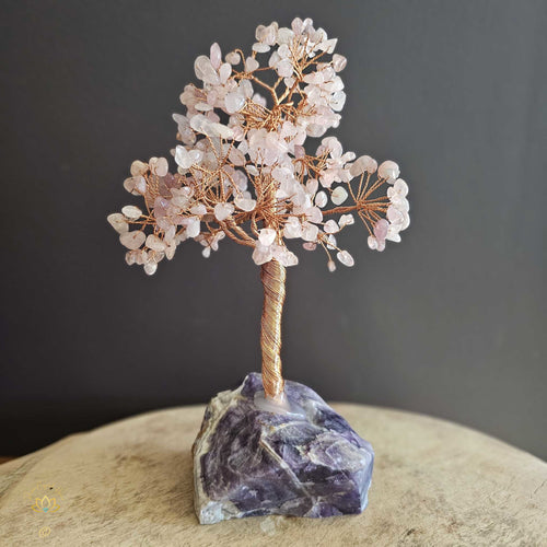 Rose Quartz Crystal Tree | Calmness & Support