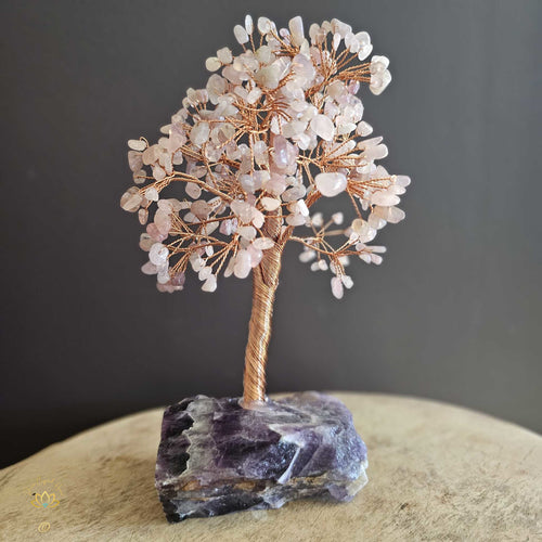 Rose Quartz Crystal Tree | Calmness & Support