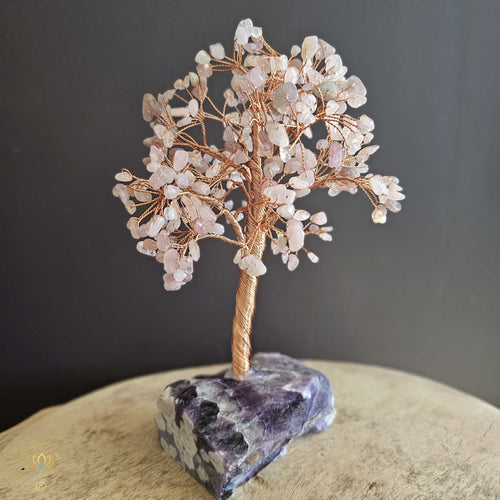 Rose Quartz Crystal Tree | Calmness & Support