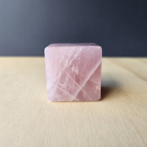 Rose Quartz Cube | 266gms