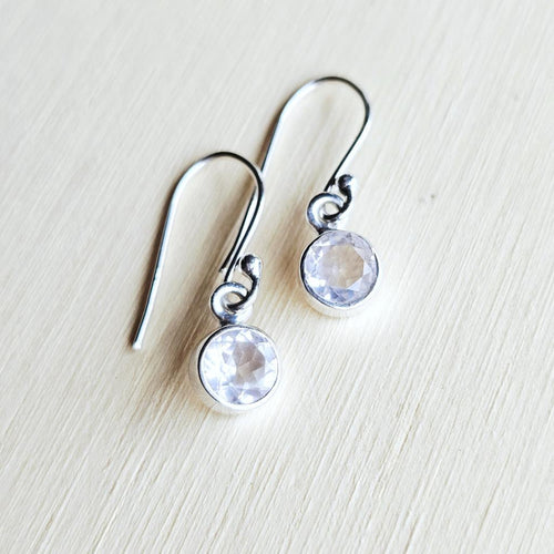 Rose Quartz Faceted Earrings | Inner Sanctum