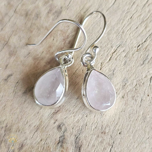 Rose Quartz Faceted Earrings | Self Love Activation