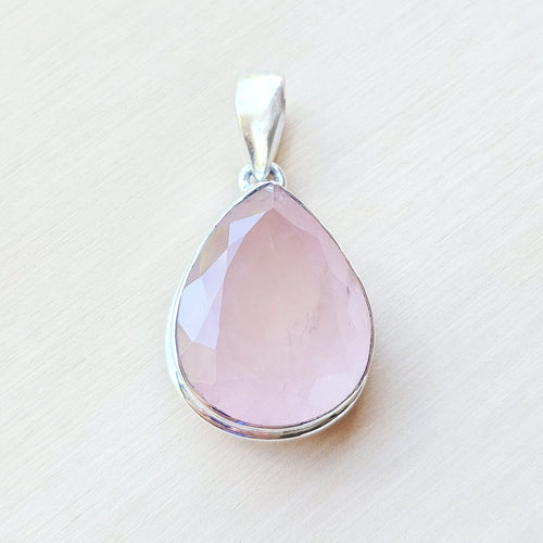 Rose Quartz Faceted Pendant | Love Frequency