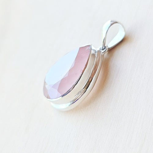 Rose Quartz Faceted Pendant | Love Frequency