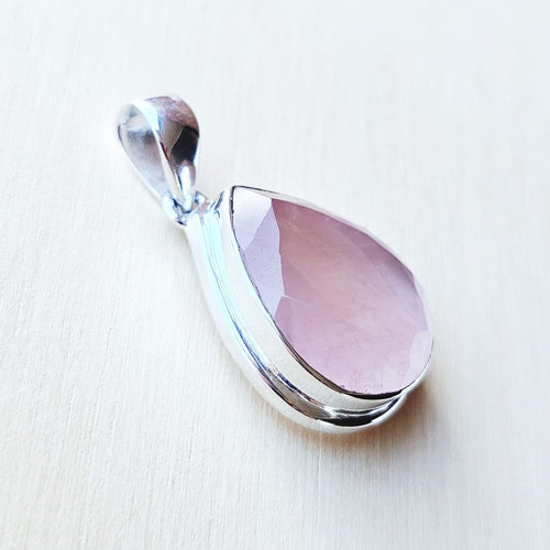 Rose Quartz Faceted Pendant | Love Frequency