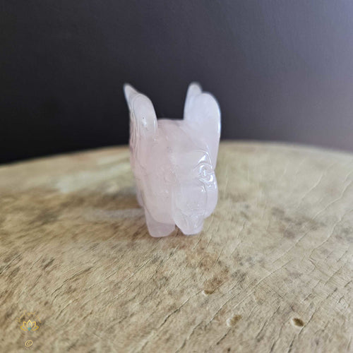 Rose Quartz Flying Pig