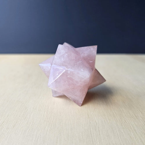 Rose Quartz Merkaba | 115gms