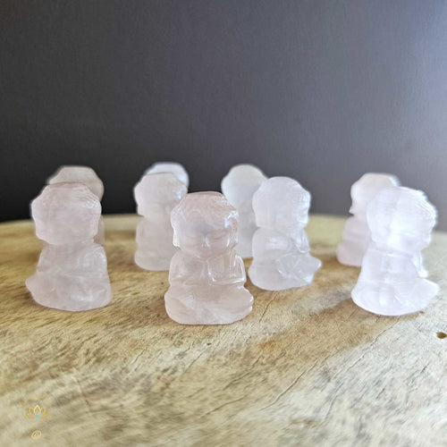 Rose Quartz Mini Buddhas