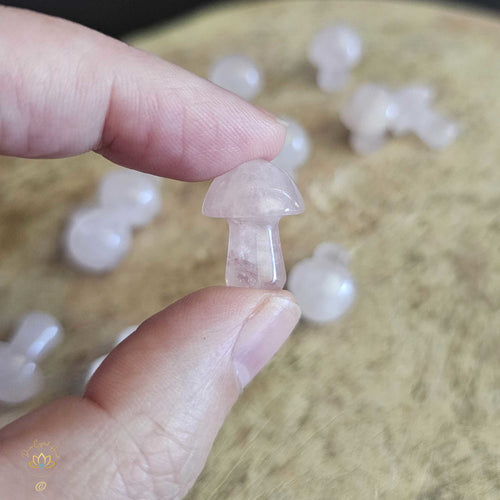 Rose Quartz Mini Mushrooms