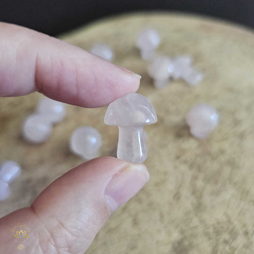 Rose Quartz Mini Mushrooms