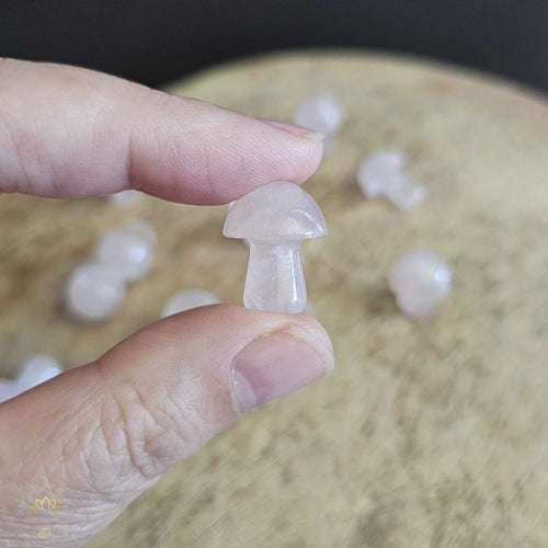 Rose Quartz Mini Mushrooms