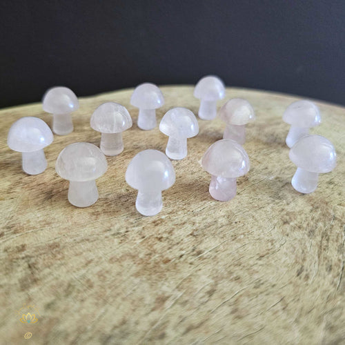 Rose Quartz Mini Mushrooms