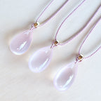 Rose Quartz Necklace | Sacred Heart