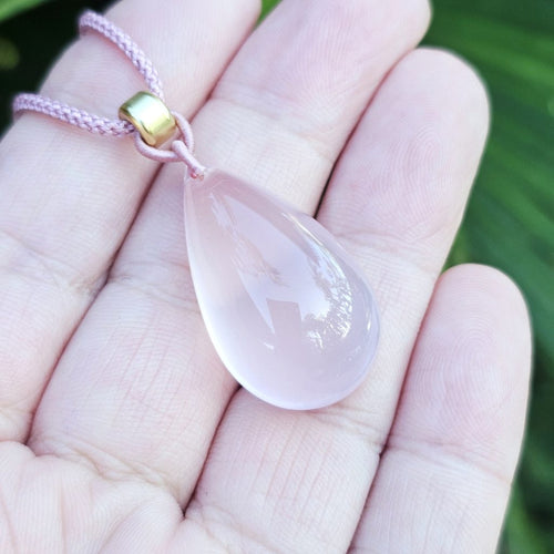 Rose Quartz Necklace | Sacred Heart