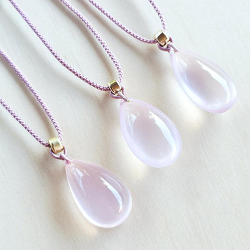 Rose Quartz Necklace | Sacred Heart