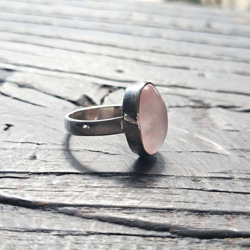 Rose Quartz Ring | Whispers Of The Divine