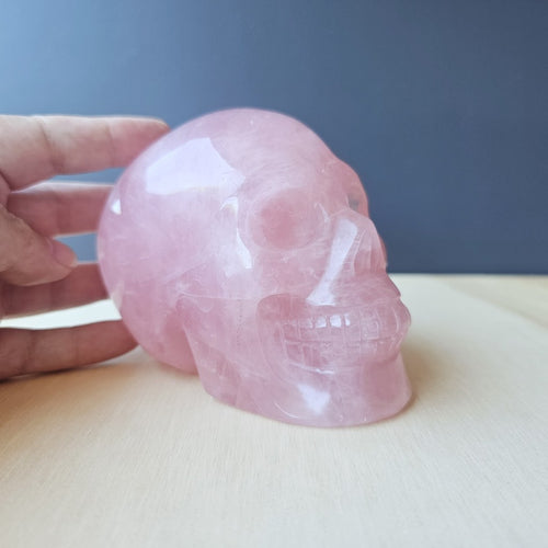 Rose Quartz Skull | Heart Space Guardian